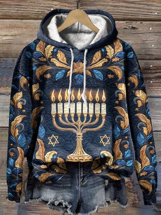 Happy Hanukkah Art Print Casual Sweatshirt