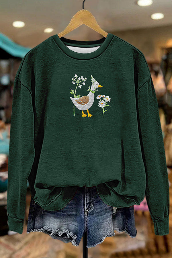 Cute Funny Duck Sweatshirt