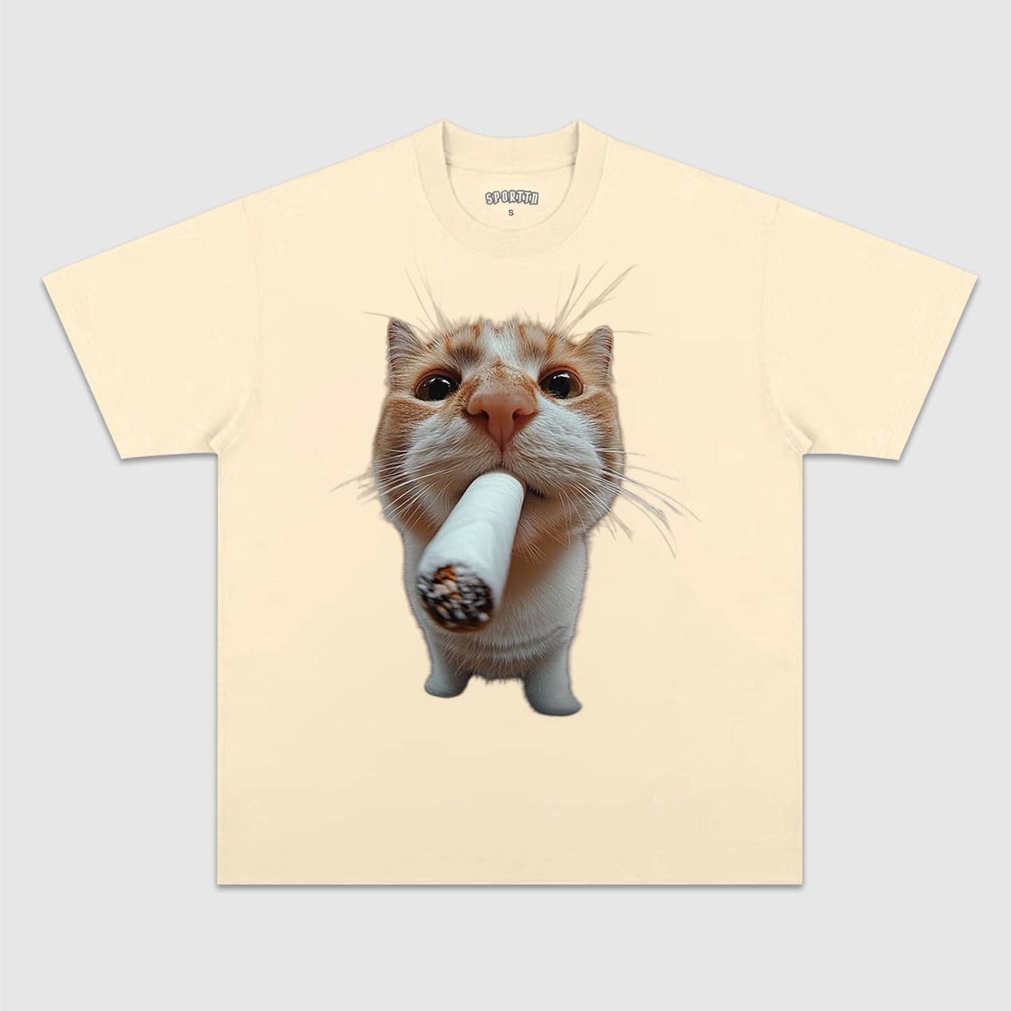 WACKY CAT TEE. 7.3