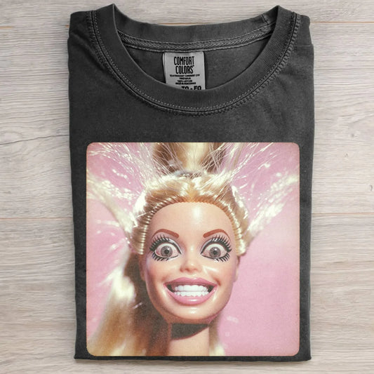 UNHINGED DOLL GIRL FUNNY MEME TEE