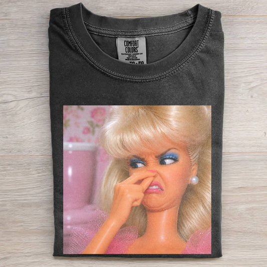 MOOD DOLL GIRL FUNNY FACE MEME TEE