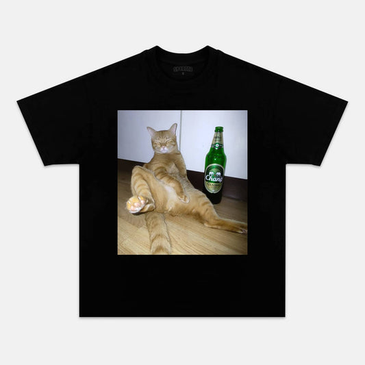 WACKY CAT TEE. 7.3