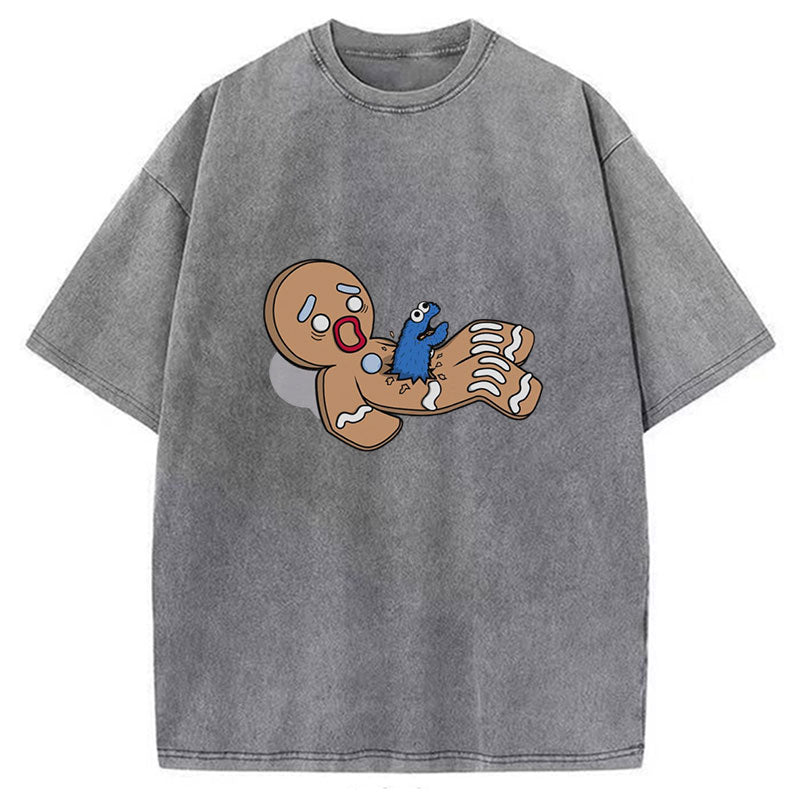 Alien Nom Nom Washed T-Shirt