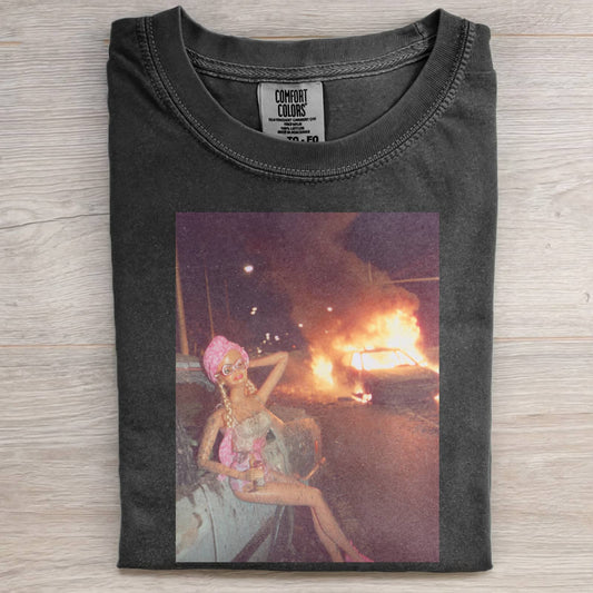 CHILL GIR DOLL FACE FUNNY MEME TEE