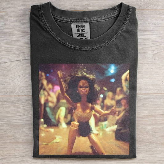 BALCK DOLL GIRL FUNNY MEME TEE