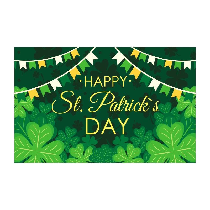 St. Patrick's Day Background Holiday Party Flag