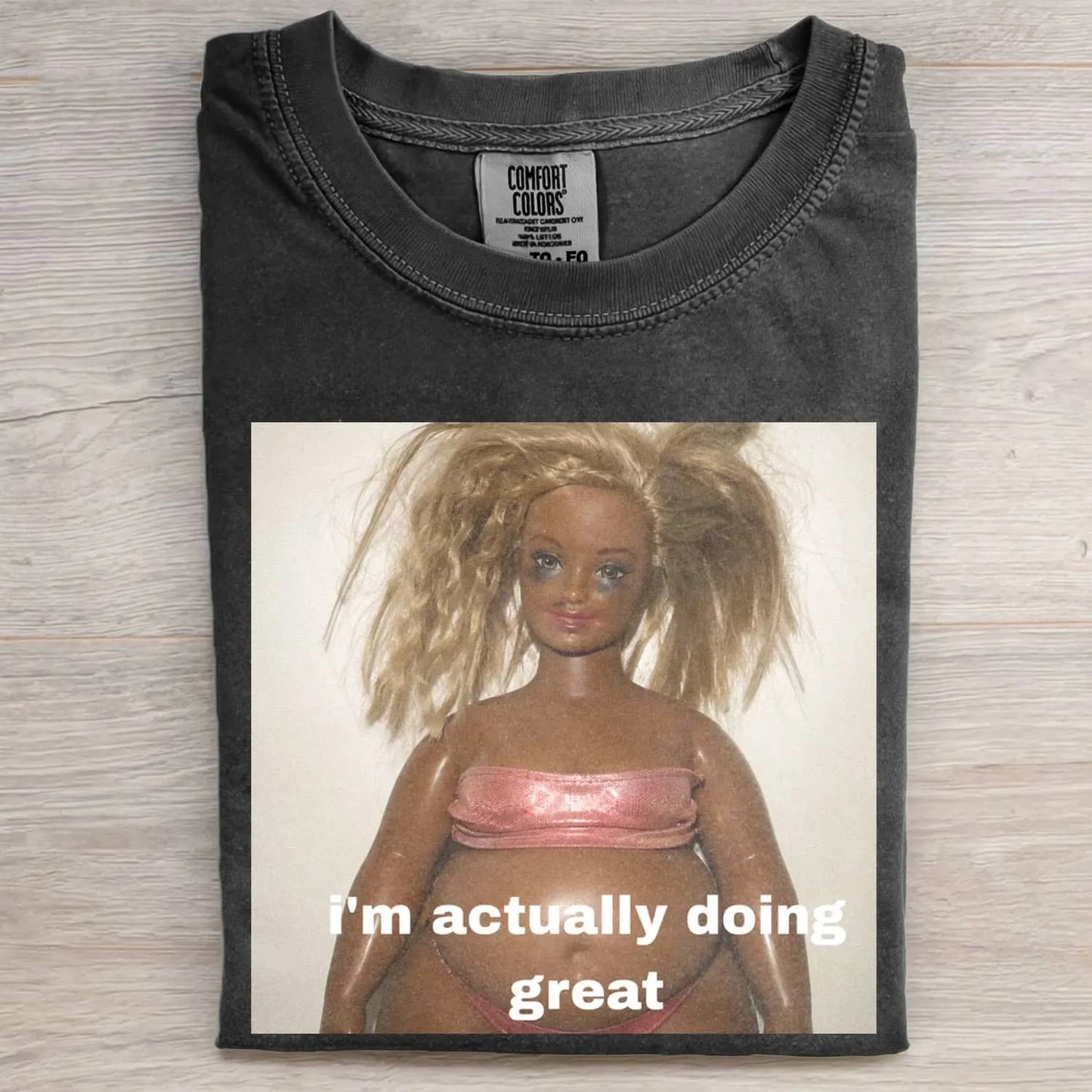 UNHINGED BBW DOLL GIRL FUNNY MEME TEE