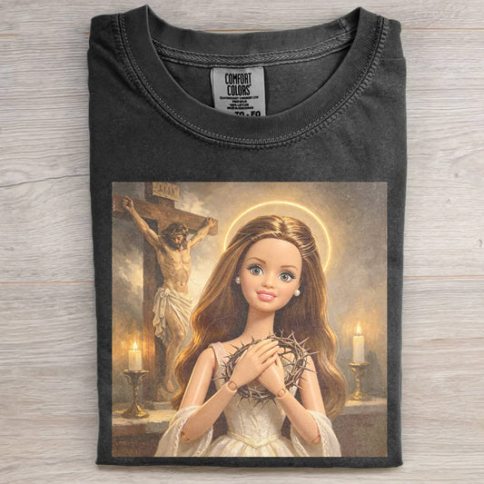 CHRISTIAN DOLL GIRL MEME TEE