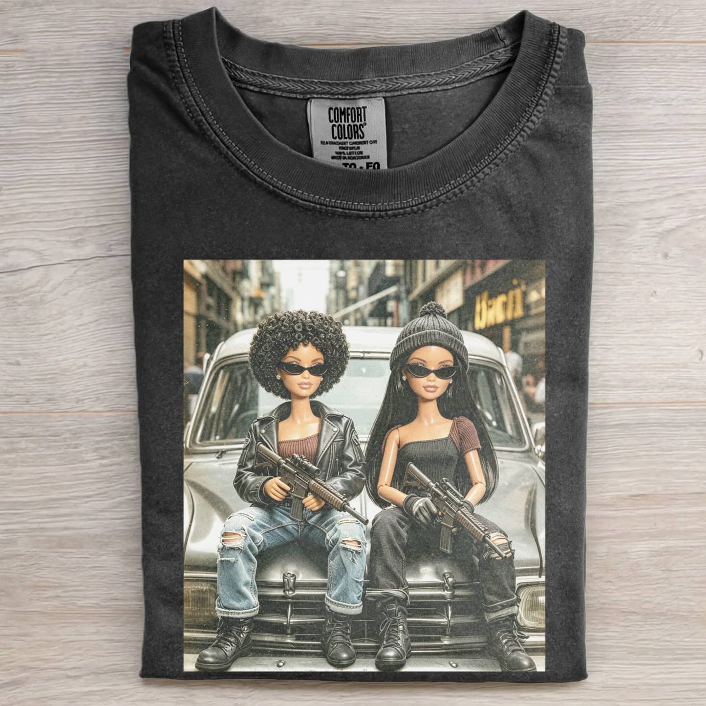 GANGSTER GRIL DOLL FUNNY MEME TEE
