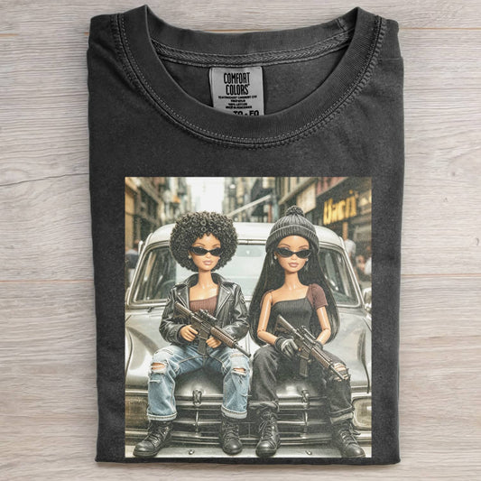 GANGSTER GRIL DOLL FUNNY MEME TEE