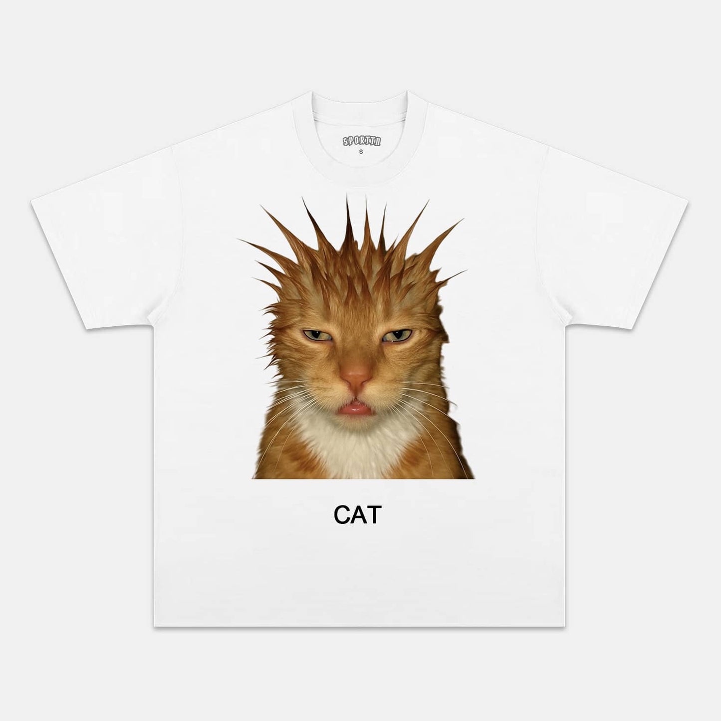 WACKY CAT TEE. 7.3