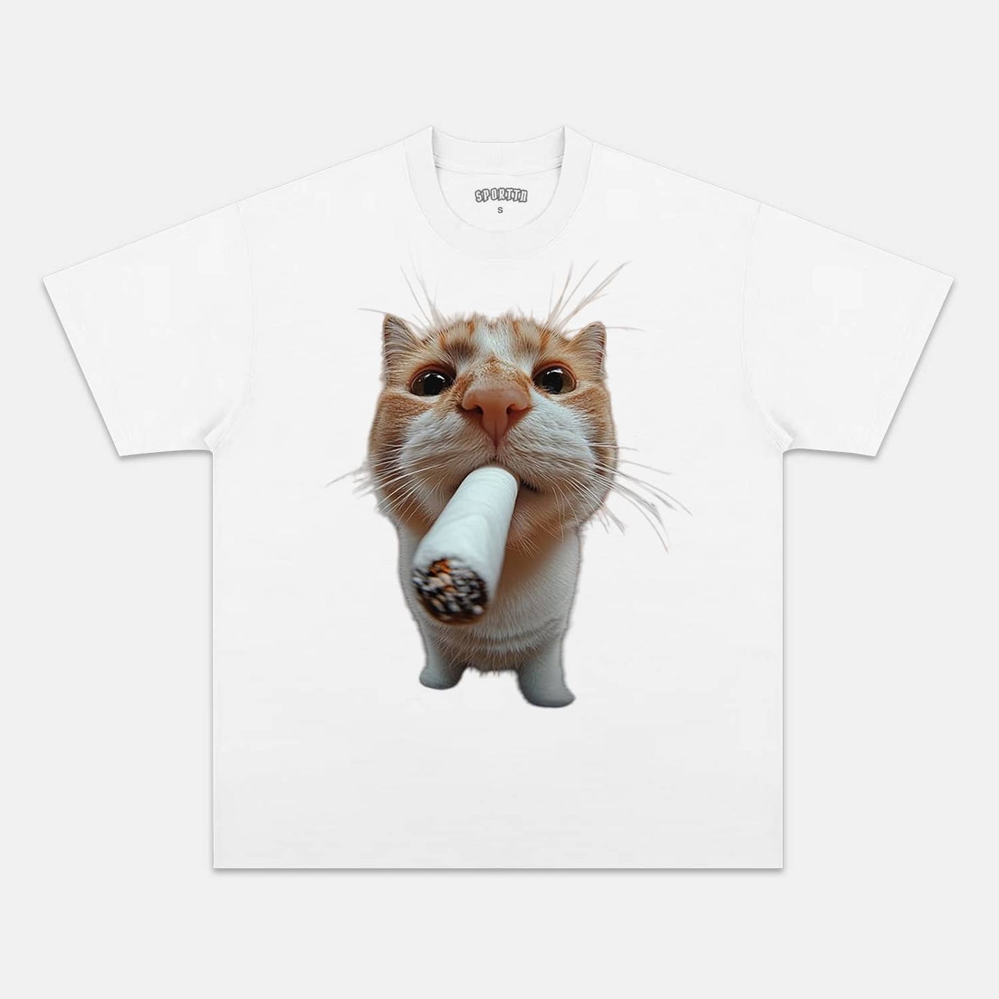 WACKY CAT TEE. 7.3