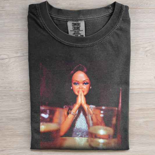 WISH PARTY DOLL FACE MEME TEE