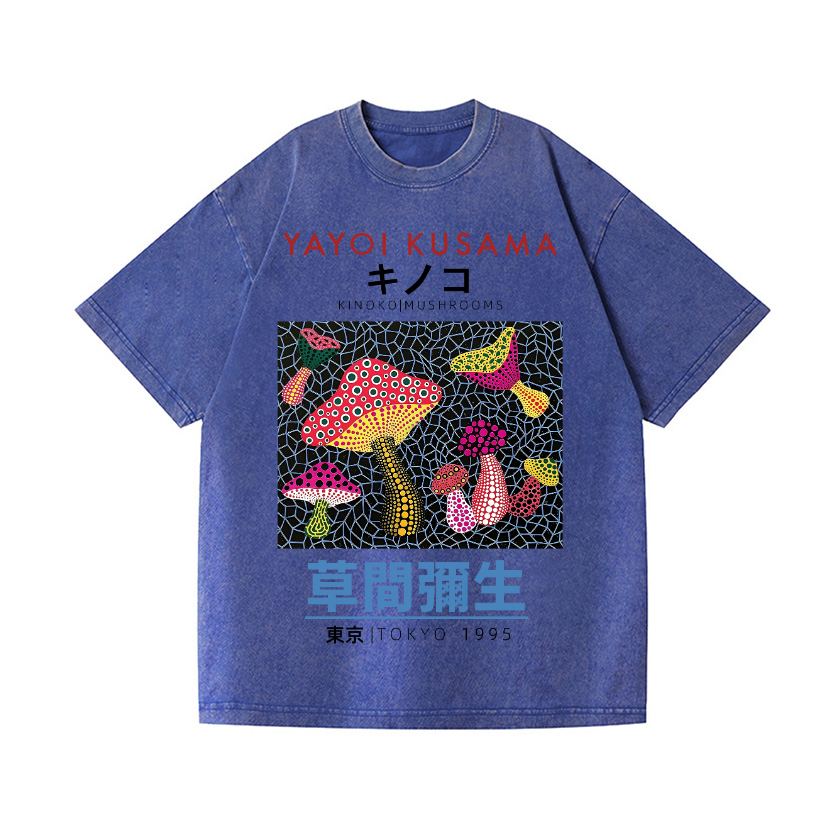 Yayoi Kusama Vintage Wash Japanese Design T-Shirt