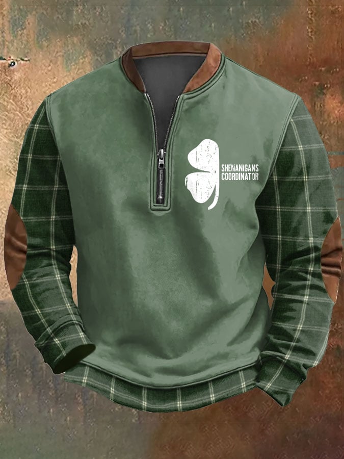 Men's Shenanigans Coordinator Shamrock Printed Sweatshirt