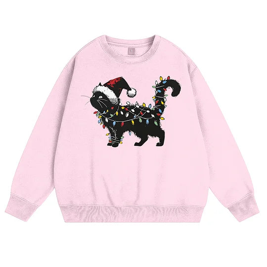 Cute Cat Christmas 100% Cotton Sweatshirt