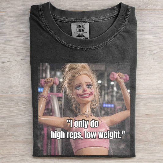 GYM DOLL GIRL FUNNY FACE MEME TEE