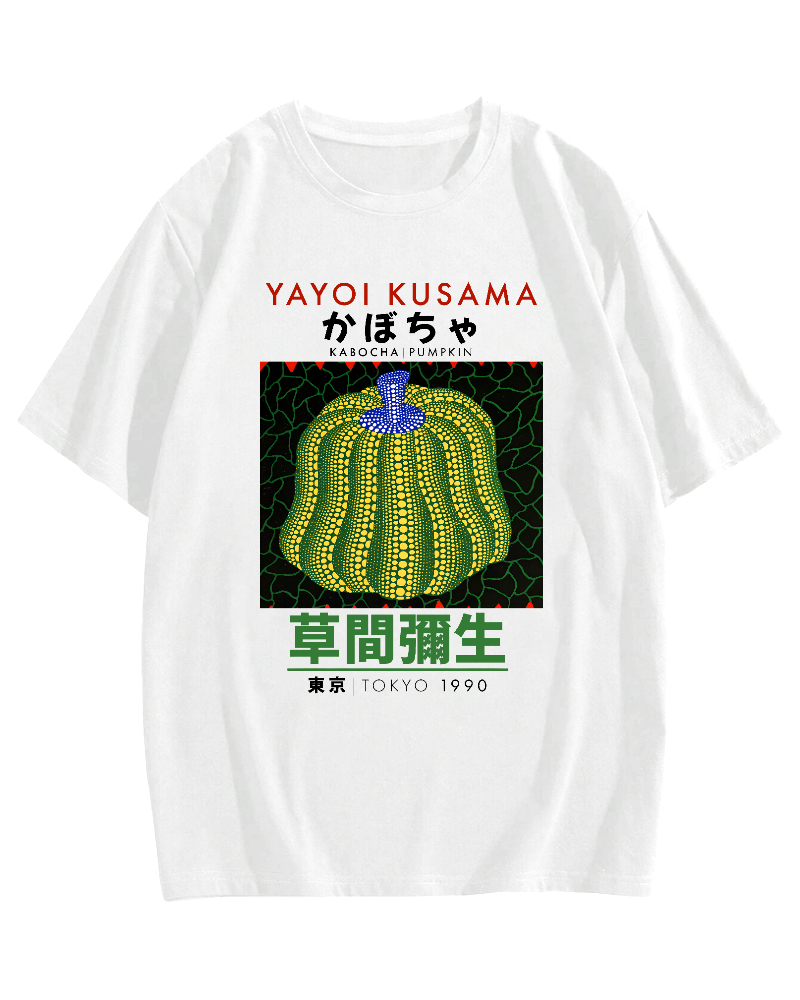 Yayoi Kusama Pumpkin Art Cotton casual T-shirt