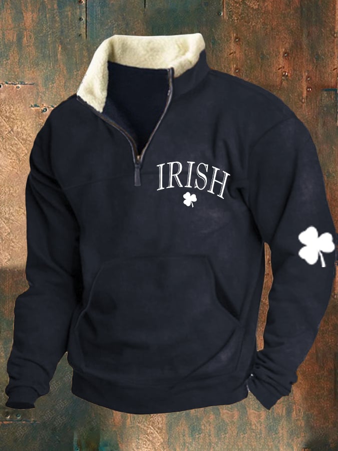 Men's St. Patrick's Day Shamrock Print Sweatshirt