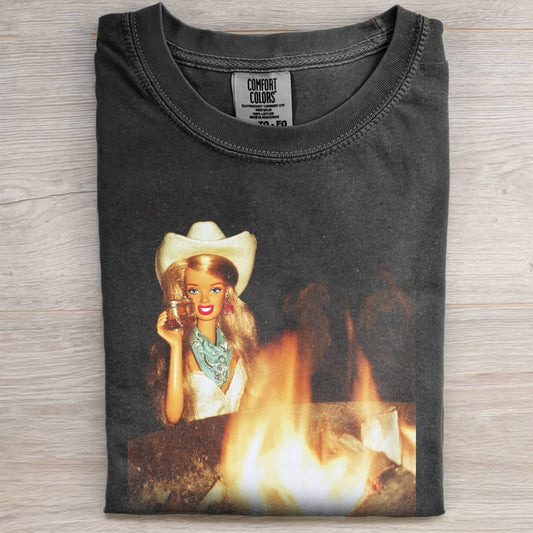 DOLL FACE MEME WHISKEY & FIRELIGHT TEE