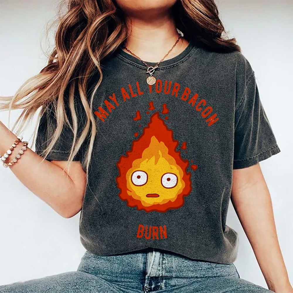 Unisex My All Your Bacon Printed Washed Tee