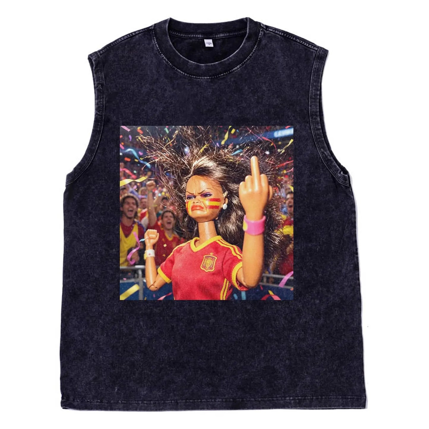 WORLD CUP DOLL GIRL FUNNY FACE MEME TEE