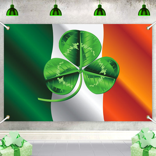 St. Patrick's Day Background Holiday Party Flag