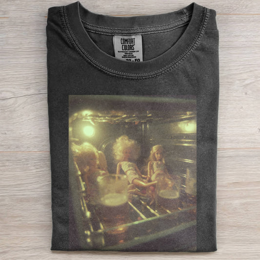 BARBIECORE DRINKING BEER, OVEN, VACATION TEE
