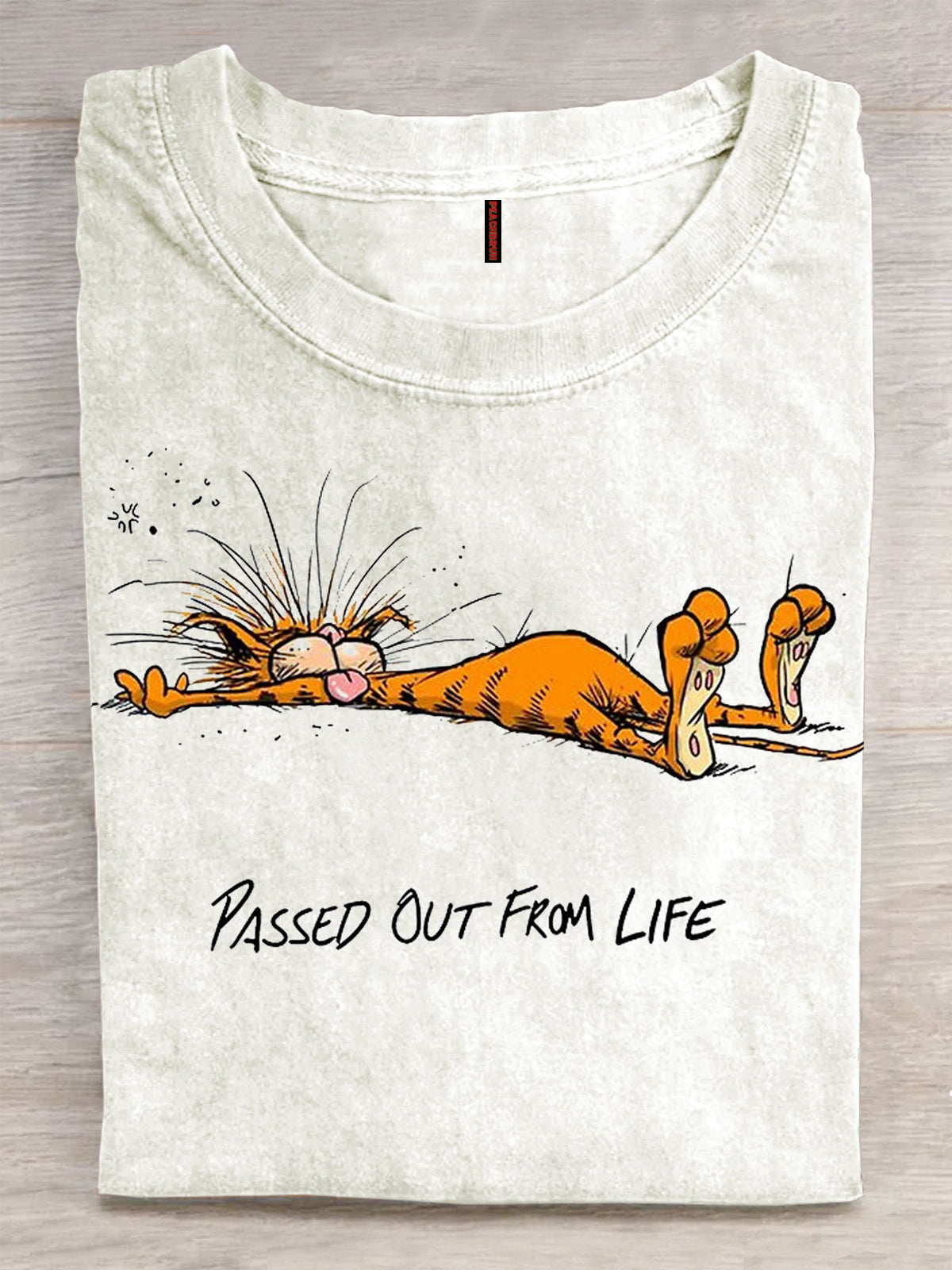 Funny  Cat Art Print T-shirt