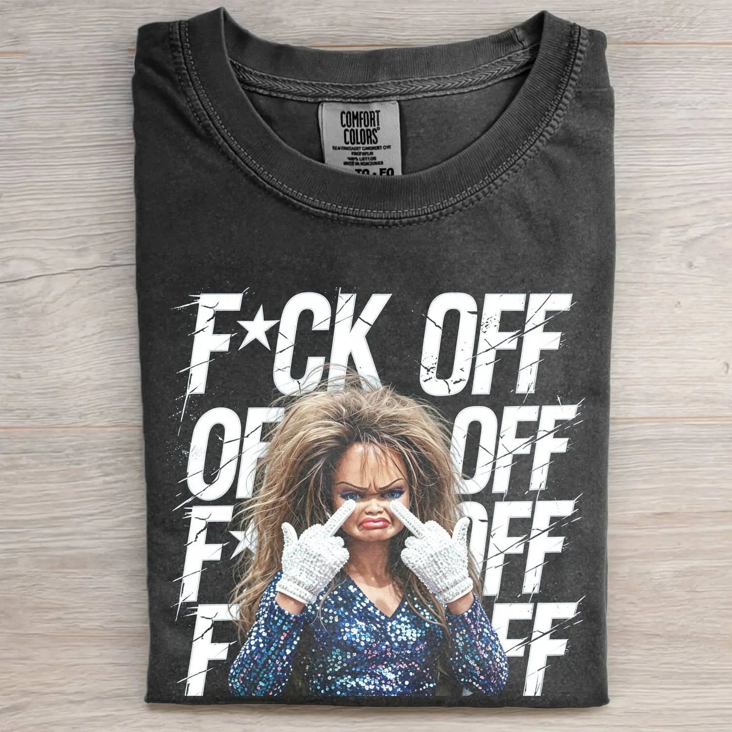 GRUMPY DOLL GIRL FACE MEME TEE