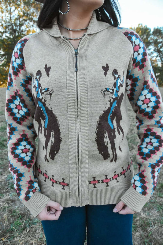 Western Rodeo Cardigan by Tash Polizzi  cardigan