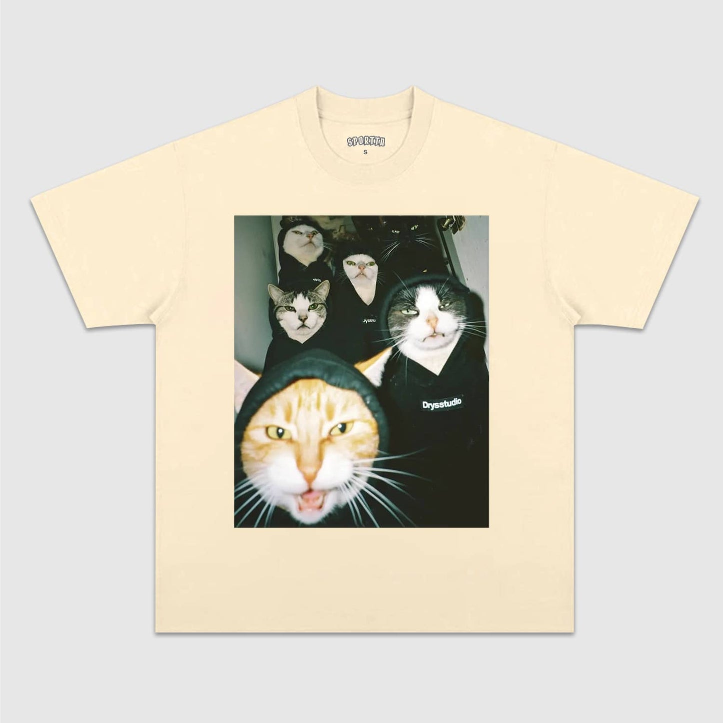 WACKY CAT TEE. 7.3
