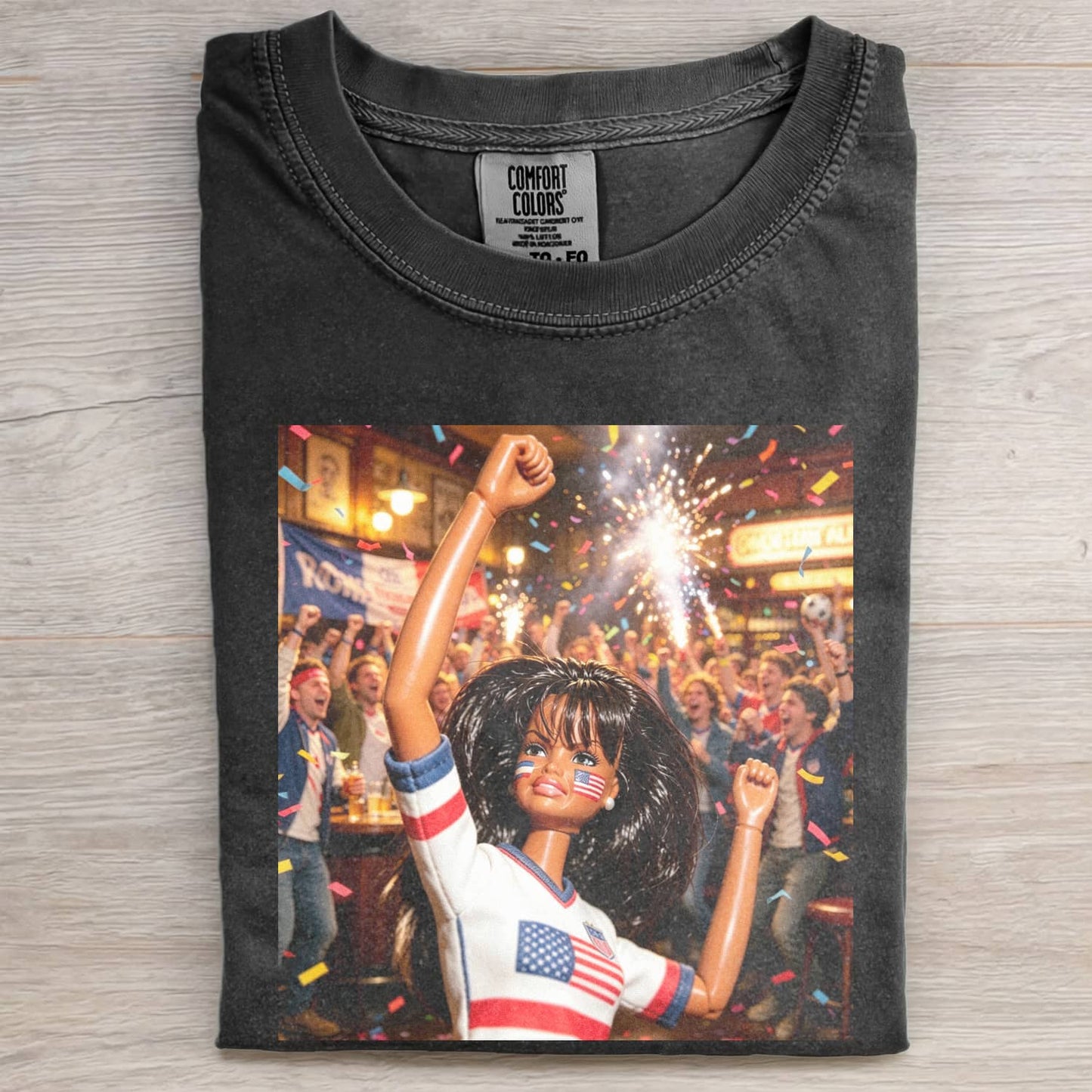 WORLD CUP DOLL GIRL FUNNY FACE MEME TEE