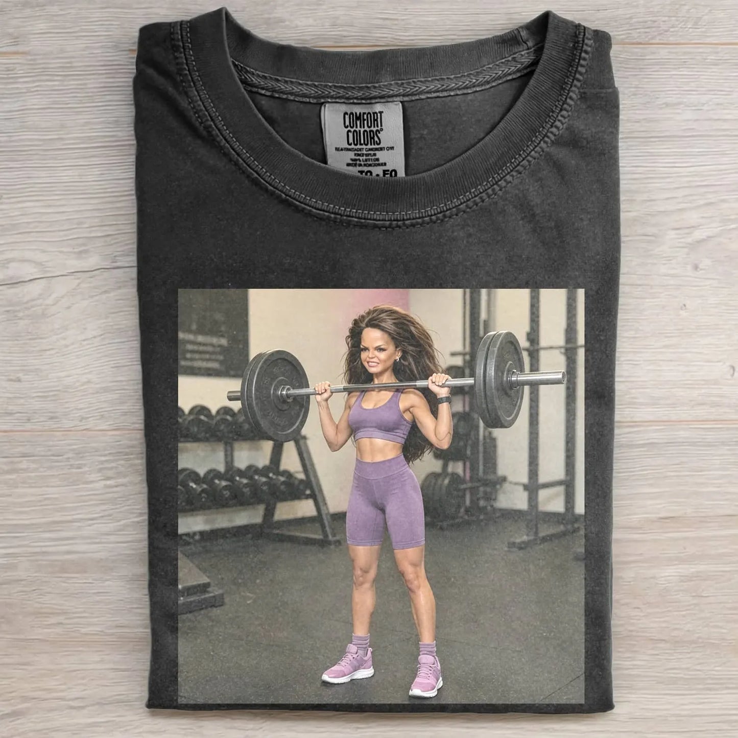 GYM DOLL GIRL FUNNY FACE MEME TEE