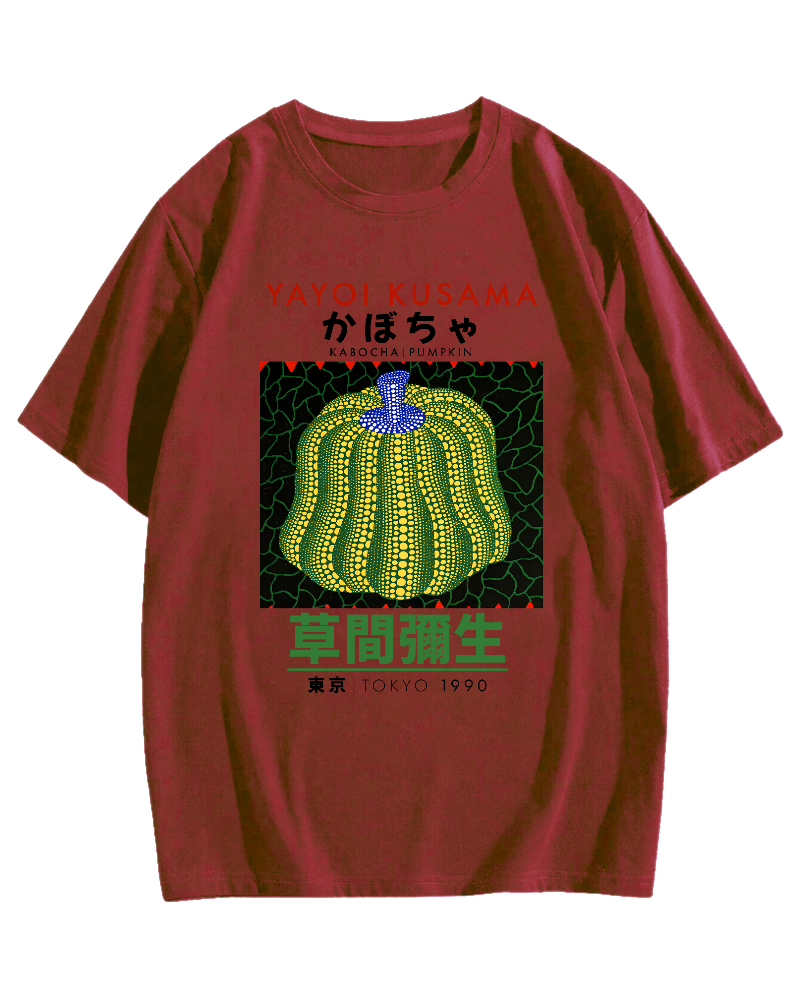 Yayoi Kusama Pumpkin Art Cotton casual T-shirt