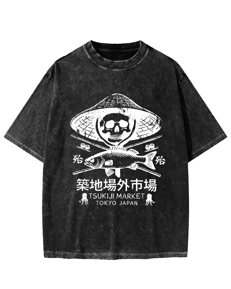 Off Site Market of Tsukiji Vintage Washed T-shirt