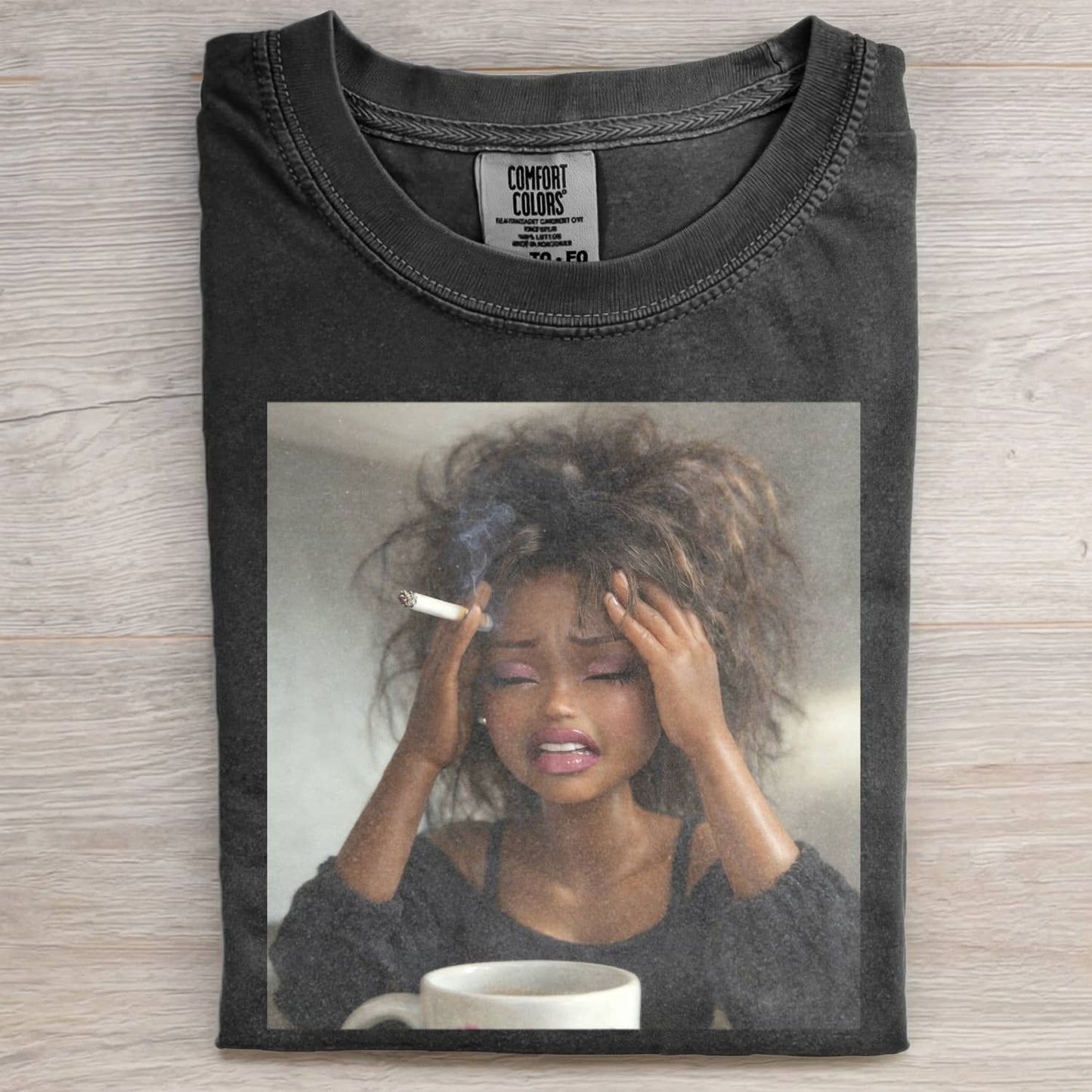 BALCK DOLL GIRL FUNNY MEME TEE