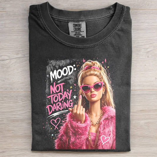 MOOD DOLL GIRL FUNNY FACE MEME TEE