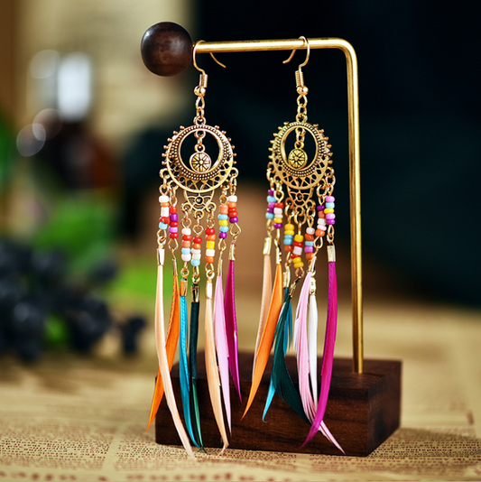 Ladies Casual Hollow Chain Earrings