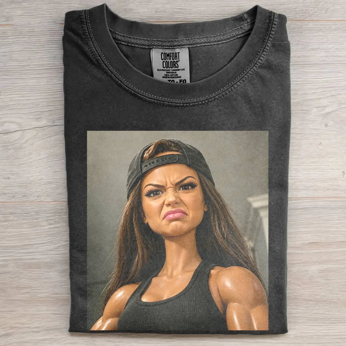 GYM DOLL GIRL FUNNY FACE MEME TEE