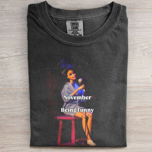 DOLL FACE MEME FUNNY NOVEMBER TEE
