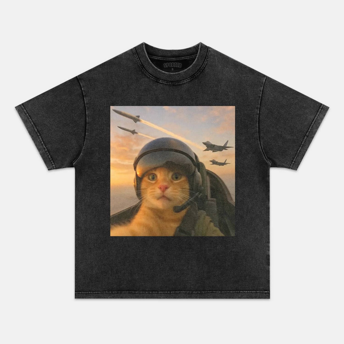 WACKY CAT TEE. 7.3