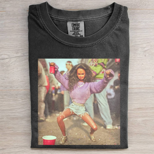 BLACK DOLL FACE PARTY DANCE POV TEE