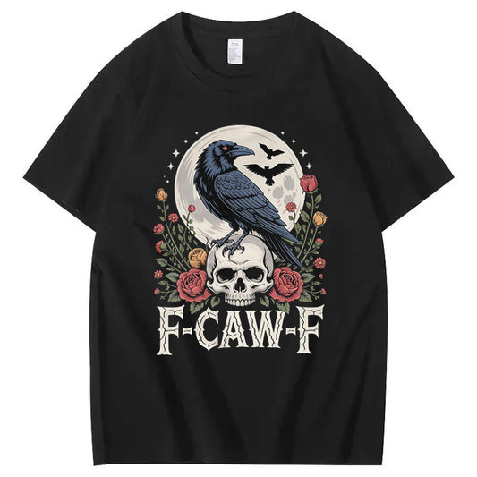 F-Caw-F Crow 100% Cotton T-Shirt