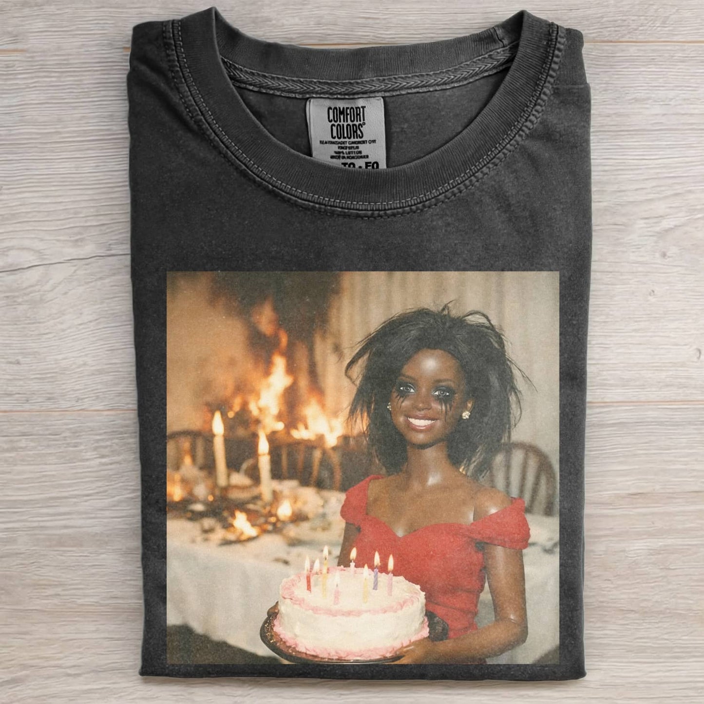 BALCK DOLL GIRL FUNNY MEME TEE