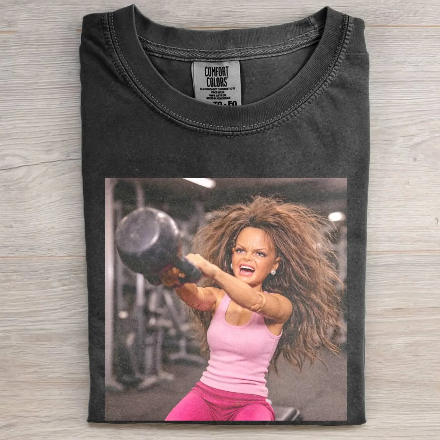 GYM DOLL GIRL FUNNY FACE MEME TEE