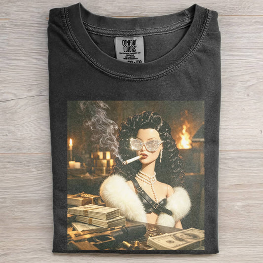 GANGSTER GRIL DOLL FUNNY MEME TEE