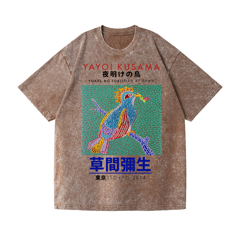 Yayoi Kusama Vintage Wash Japanese Design T-Shirt