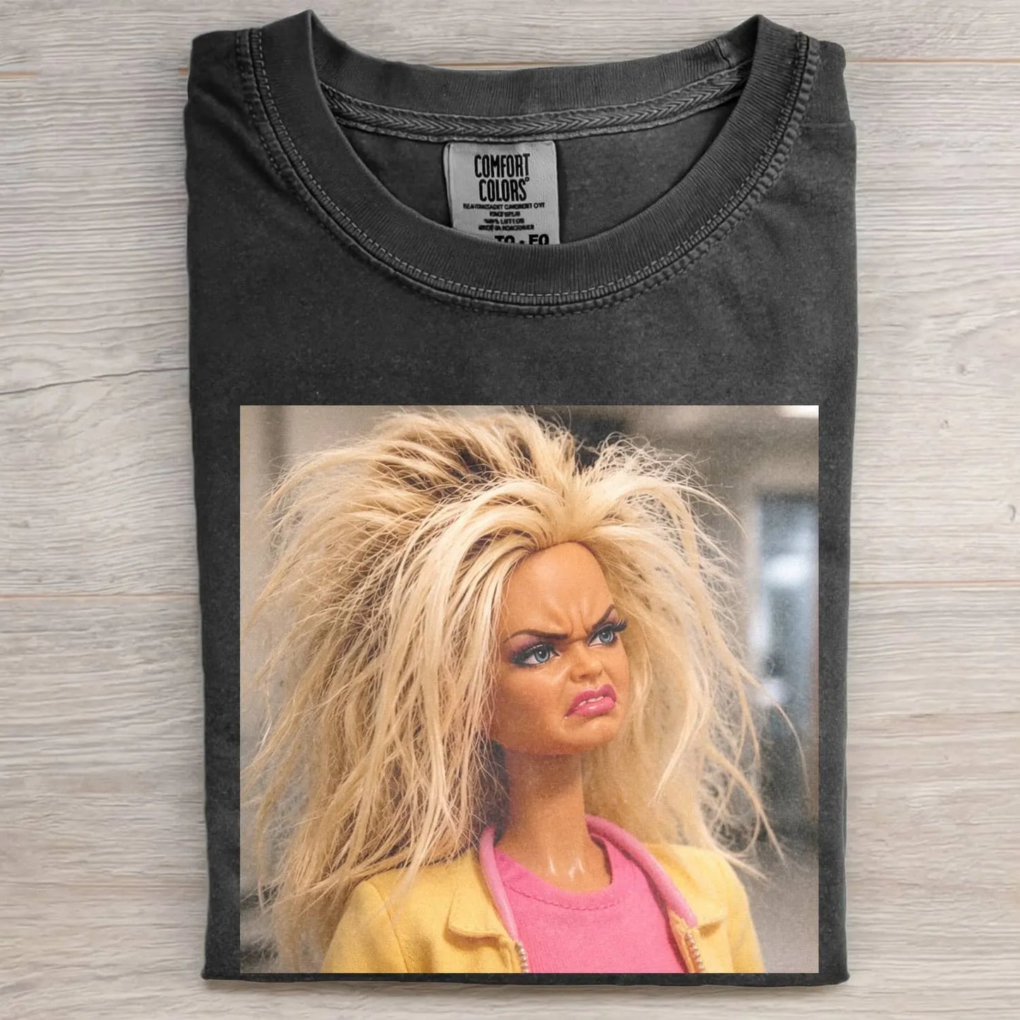 MEAN FACE DOLL GIRL MEME TEE