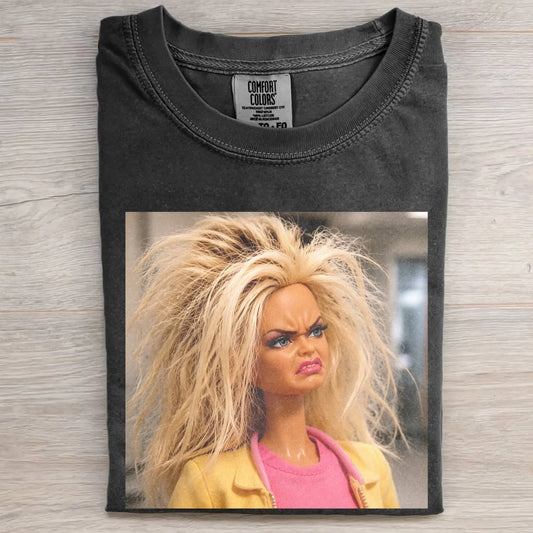 MEAN FACE DOLL GIRL MEME TEE